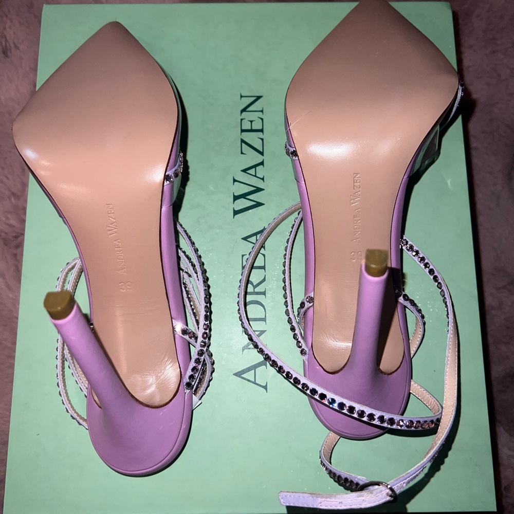 Andrea Wazen Dassy Sunset Embellished Pumps - Picture 6 of 7